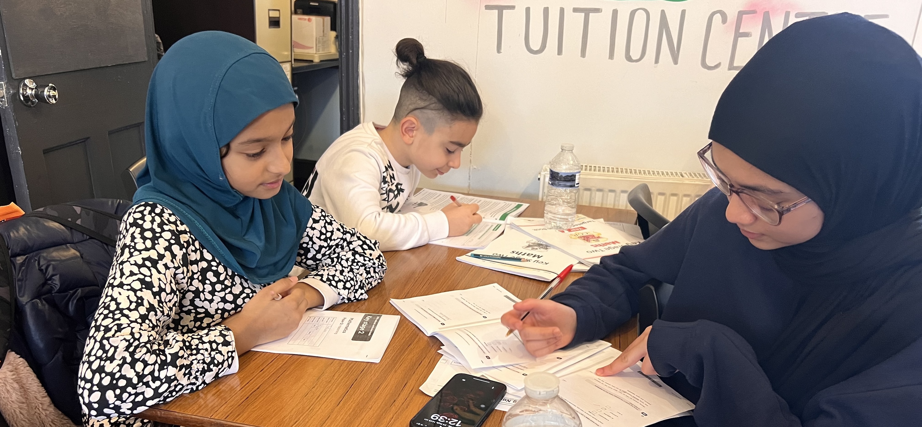 lesson being given in a classroom